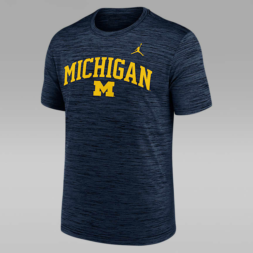 Michigan Script Mantra Logo Women's Jordan Brand College T-Shirt